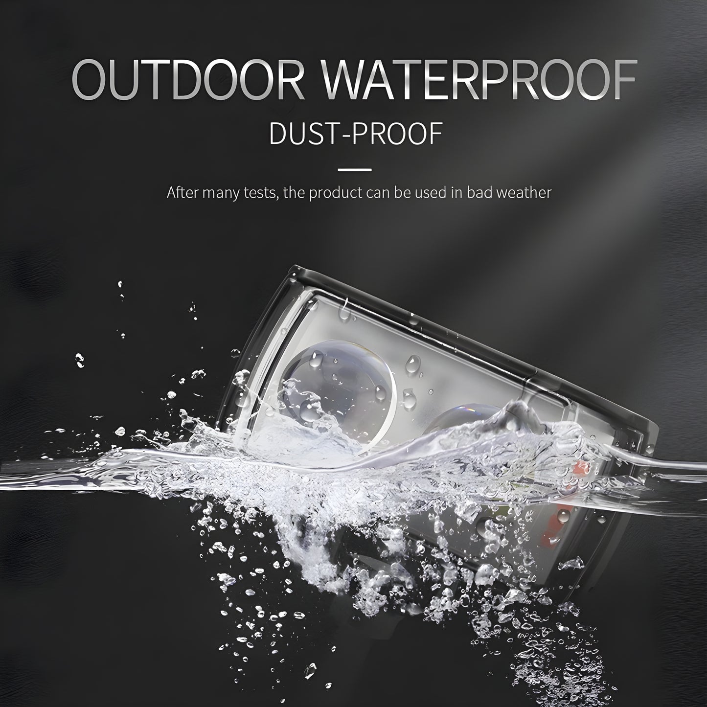 Dual Lens LED Fog Light – 4 Rang Wali Headlight CD70, CG125, Car & Jeep