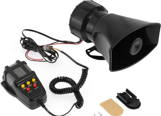 100W 12V 7 Sound Car & Bike Siren Horn Alarm | Emergency Warning Speaker(