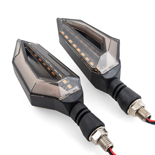 2 PCS DRL Bike Indicators – Flowing LED Lava Style Blinkers