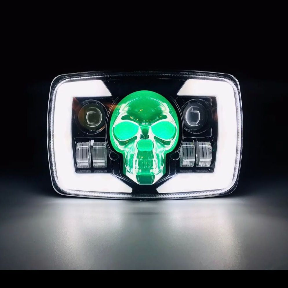 Bike Skull Headlight Projector Beam For 70CC And CG125 Model