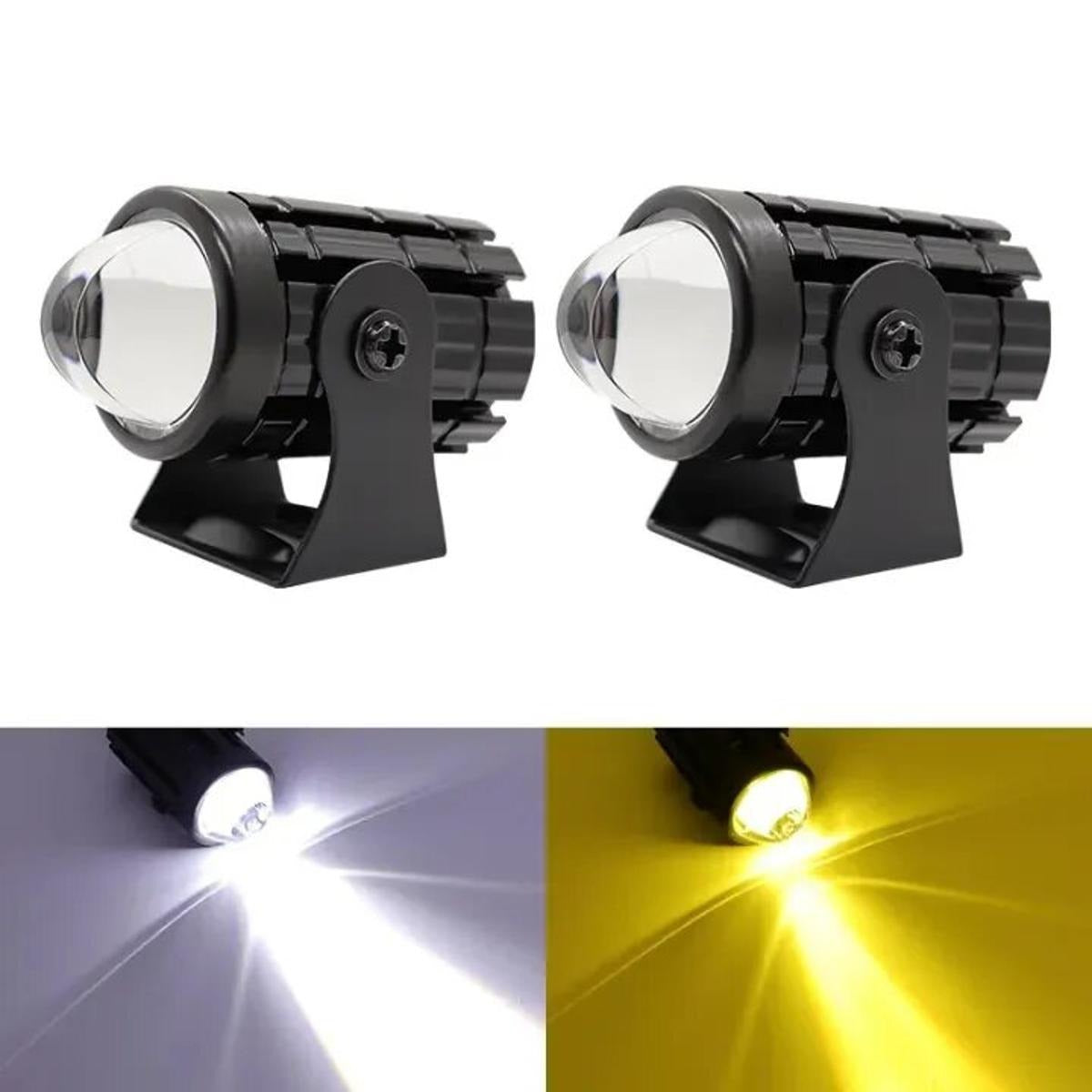 (2pcs) New Mini Driving Fog Light for All Motorcycle, Cars, Jeep(free button)