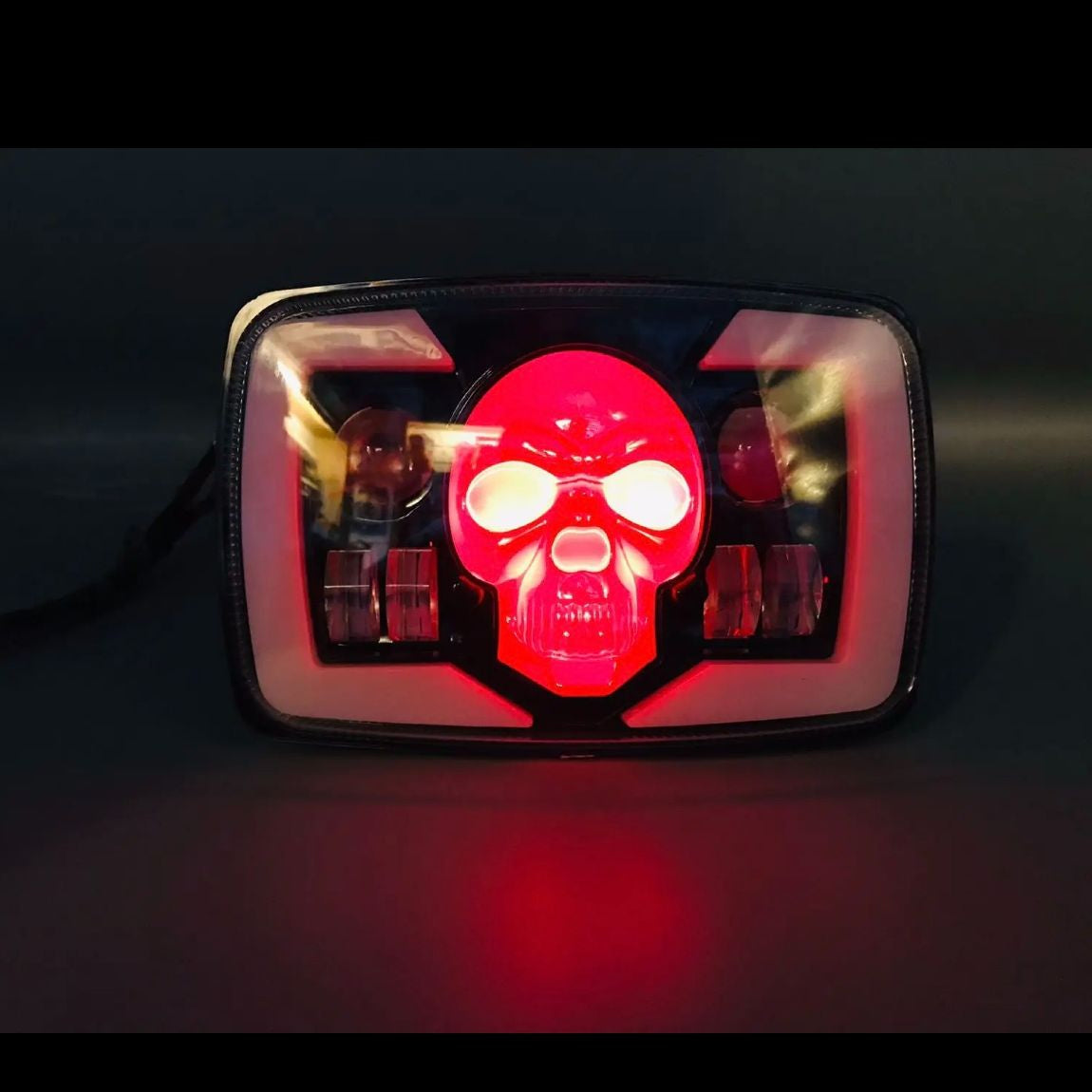 Bike Skull Headlight Projector Beam For 70CC And CG125 Model