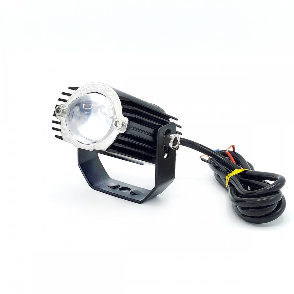 Shilan L19 LED Car & Motorcycle Fog Driving Lights 15W 1500Lm High Low Beam White Yellow Lighting Projector Lens